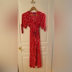 Seraphine Maternity Wrap Midi Dress